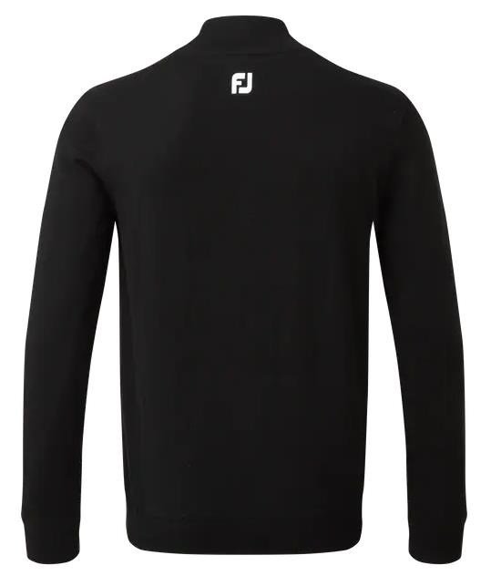 FootJoy Wool Blend 1/2 Zip Lined pánska mikina, čierna