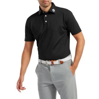 FootJoy Stretch Pique Solid pánske polo, čierne