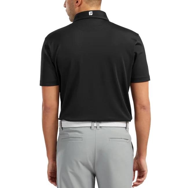 FootJoy Stretch Pique Solid pánske polo, čierne