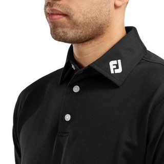 FootJoy Stretch Pique Solid pánske polo, čierne