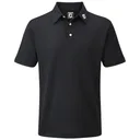 FootJoy Stretch Pique Solid pánske polo, čierne