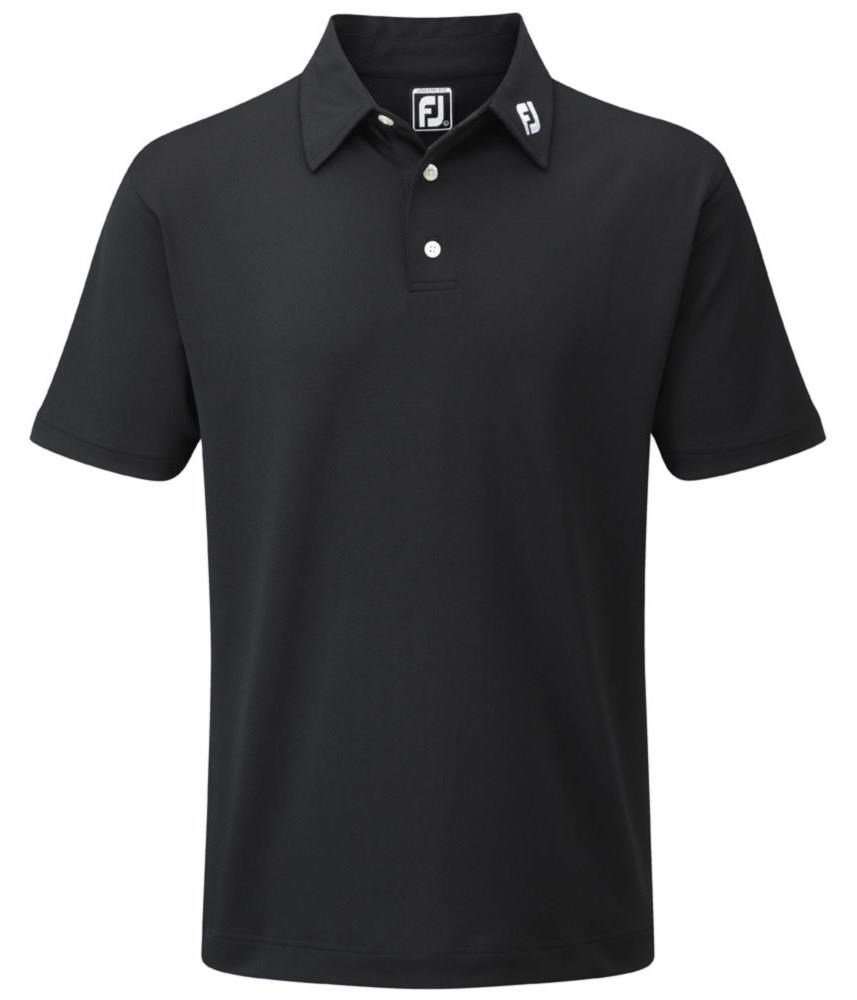 FootJoy Stretch Pique Solid pánske polo, čierne