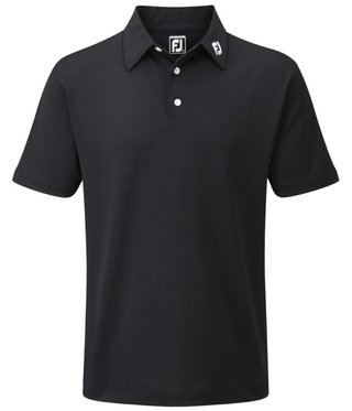 FootJoy Stretch Pique Solid pánske polo, čierne