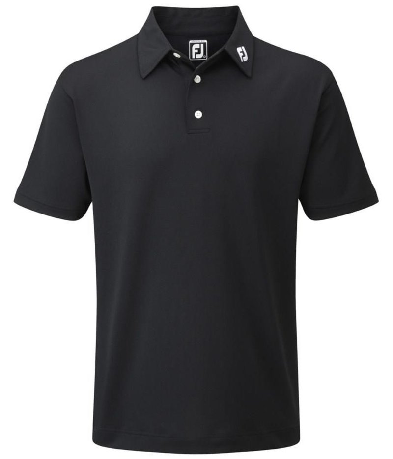 FootJoy Stretch Pique Solid pánske polo, čierne