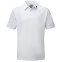 FootJoy Stretch Pique Solid pánske polo, biele