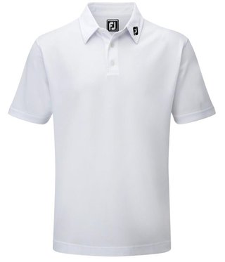 FootJoy Stretch Pique Solid pánske polo, biele