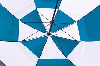 Longridge Dual Canopy dáždnik 60", modro/biela