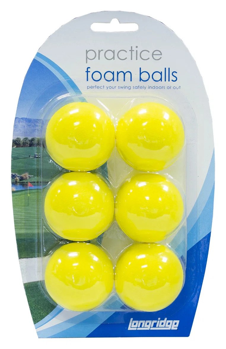Longridge Yellow Foam Practice golfové loptičky, žlté