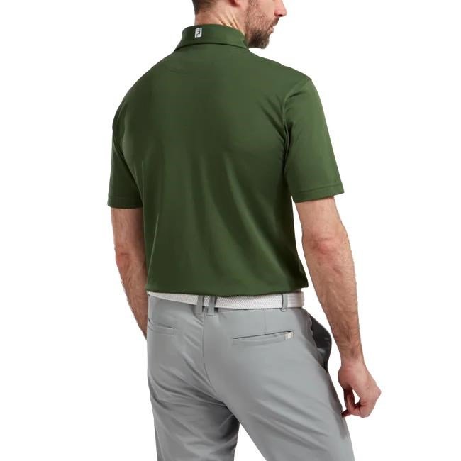 FootJoy Stretch Pique Solid pánske polo, olivové