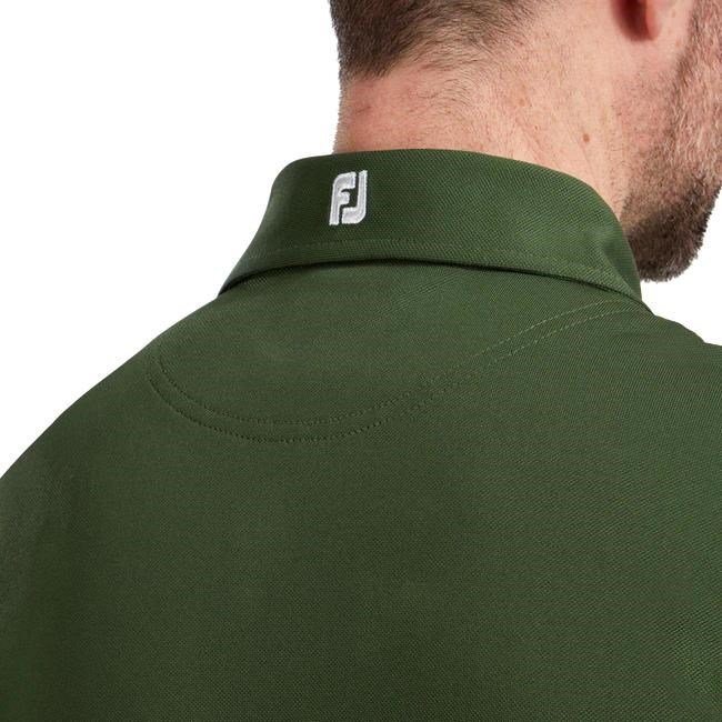 FootJoy Stretch Pique Solid pánske polo, olivové