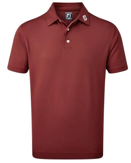 FootJoy Stretch Pique Solid pánske polo, maroon