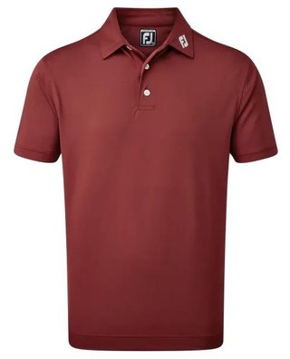 FootJoy Stretch Pique Solid pánske polo, maroon