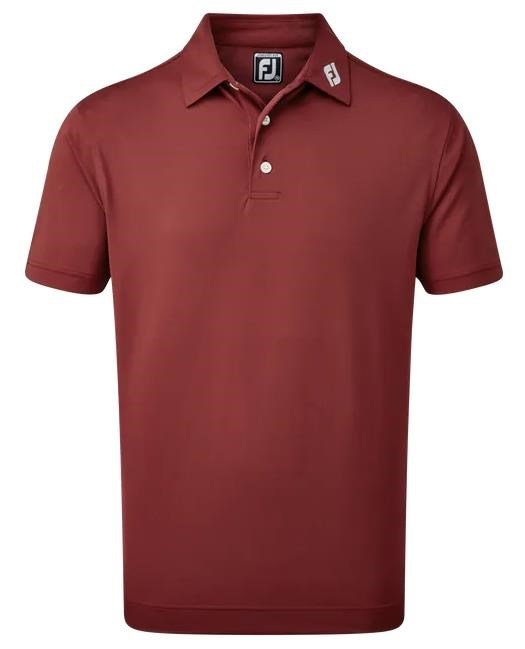 FootJoy Stretch Pique Solid pánske polo, maroon