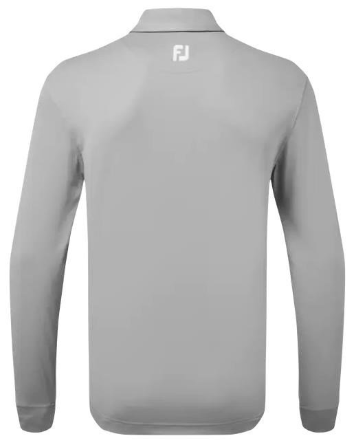 FootJoy Long Sleeve Thermocool Self Athletic Fit pánske polo, sivé