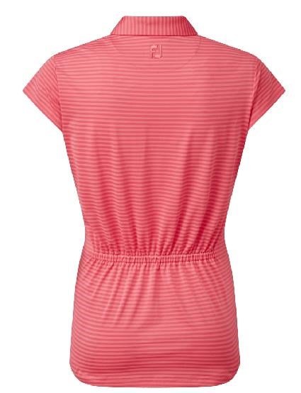 FootJoy Tonal Stripe Lisle dámske polo, koralové