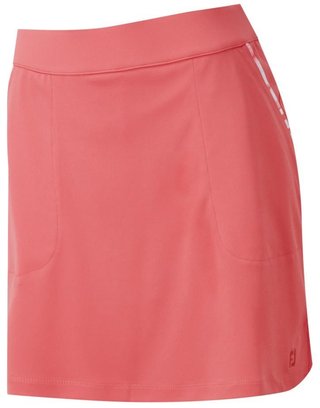 FootJoy Interlock Watercolour Trim dámska golfová sukňa, bright coral