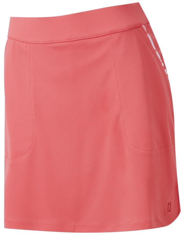 FootJoy Interlock Watercolour Trim dámska golfová sukňa, bright coral