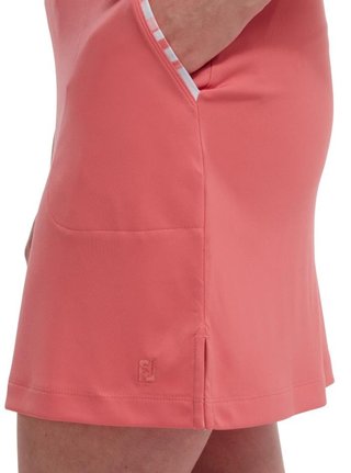 FootJoy Interlock Watercolour Trim dámska golfová sukňa, bright coral