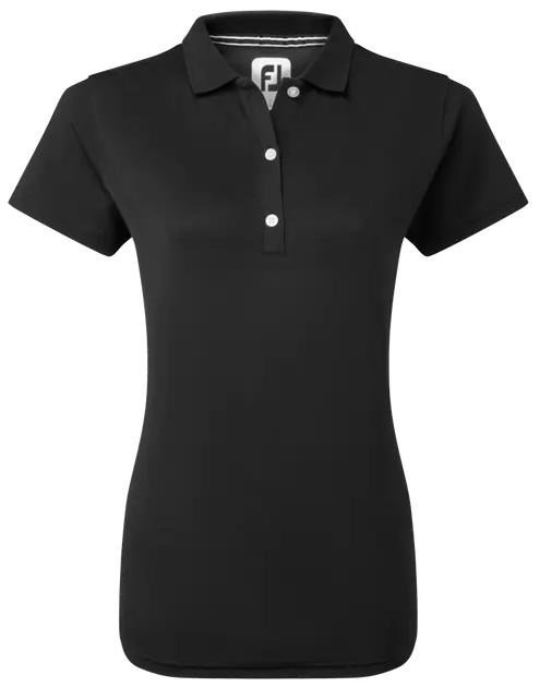 FootJoy Stretch Pique Solid dámske polo, čierne