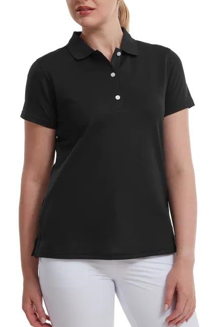 FootJoy Stretch Pique Solid dámske polo, čierne
