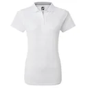 FootJoy Stretch Pique Solid dámske polo, biele