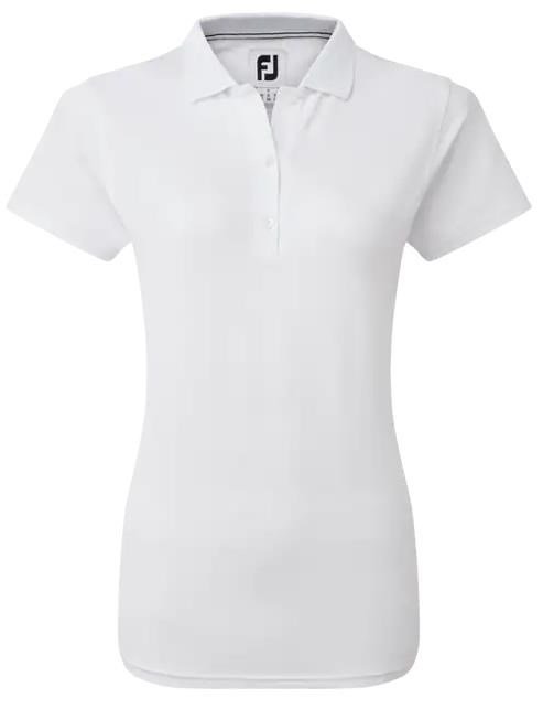 FootJoy Stretch Pique Solid dámske polo, biele