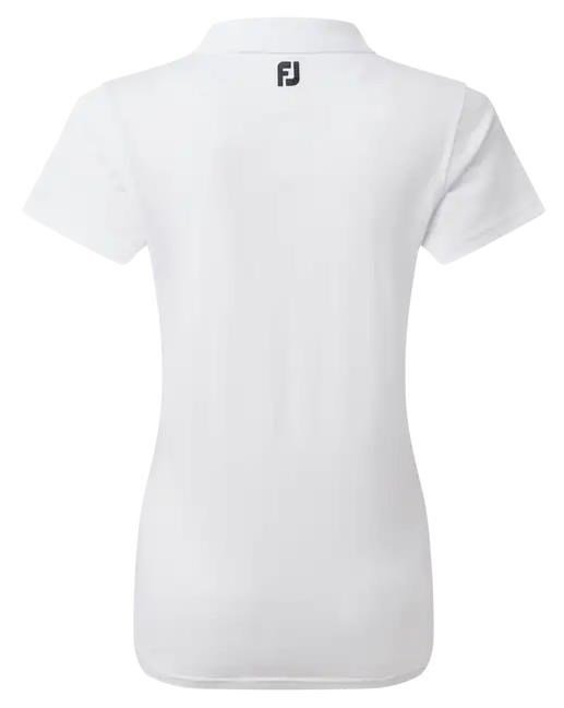 FootJoy Stretch Pique Solid dámske polo, biele