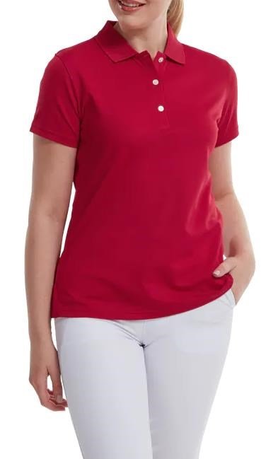 FootJoy Stretch Pique Solid dámske polo, červené