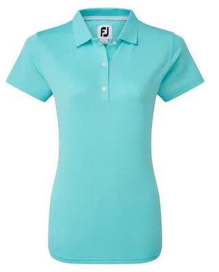 FootJoy Stretch Pique Solid dámske polo, aqua