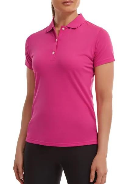 FootJoy Stretch Pique Solid dámske polo, heather pink