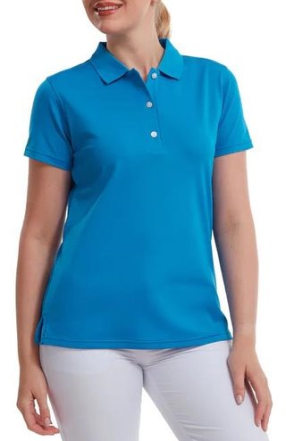 FootJoy Stretch Pique Solid dámske polo, cobalt