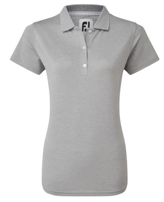 FootJoy Stretch Pique Solid dámske polo, heather gray