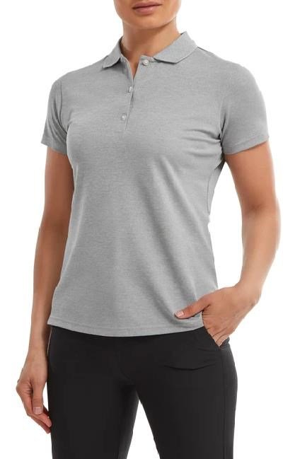 FootJoy Stretch Pique Solid dámske polo, heather gray