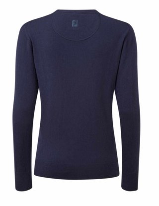 FootJoy Wool Blend V-Neck dámsky pulóver, navy