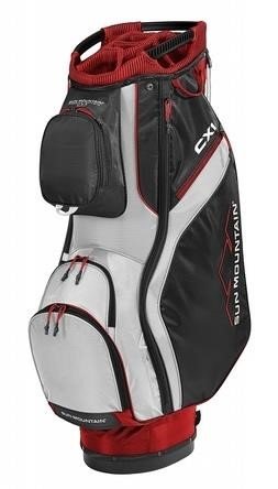 Sun Mountain CX1 cart bag, červená/čierna/biela