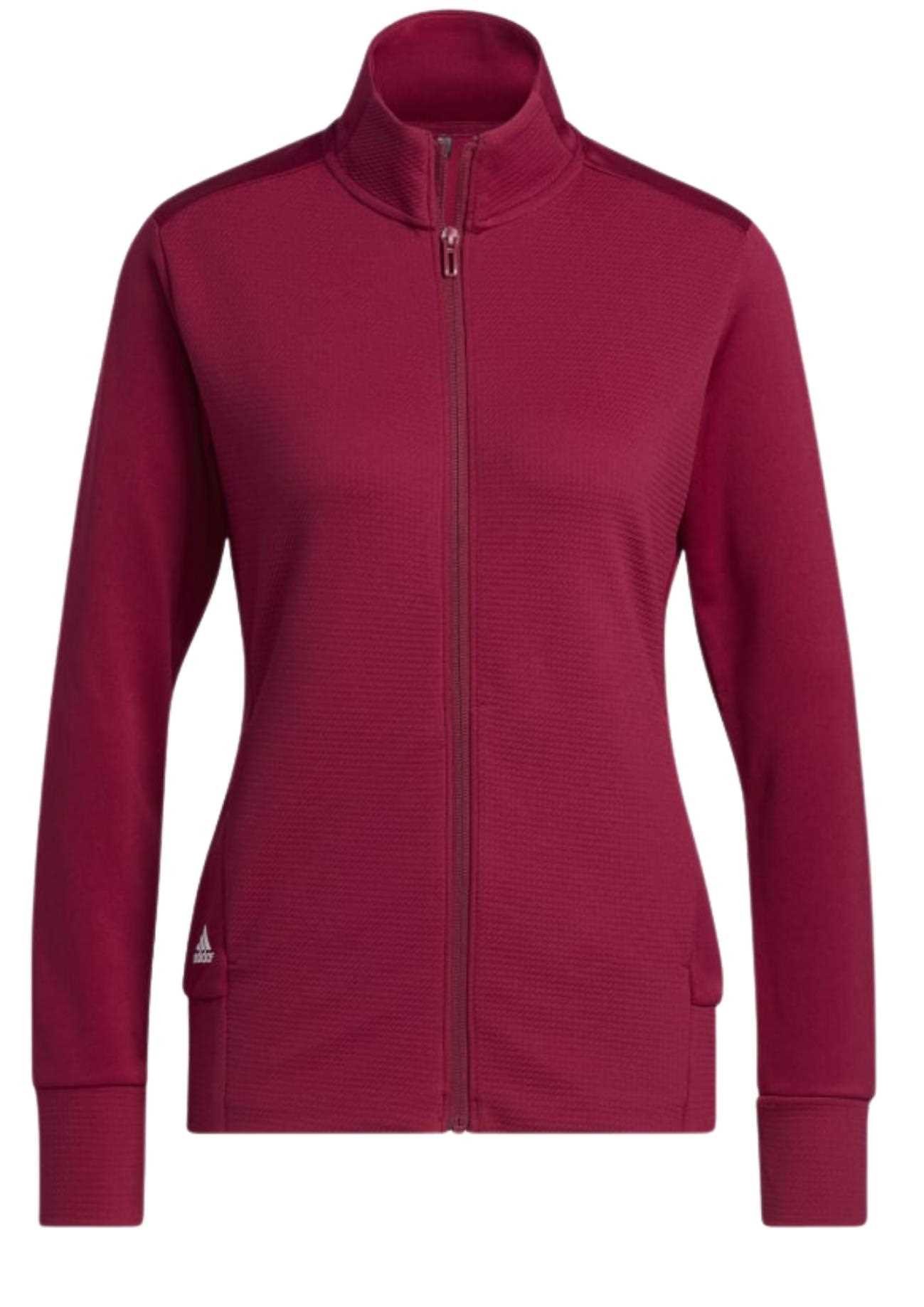 Adidas Textured Full-Zip dámska mikina, legacy burgundy