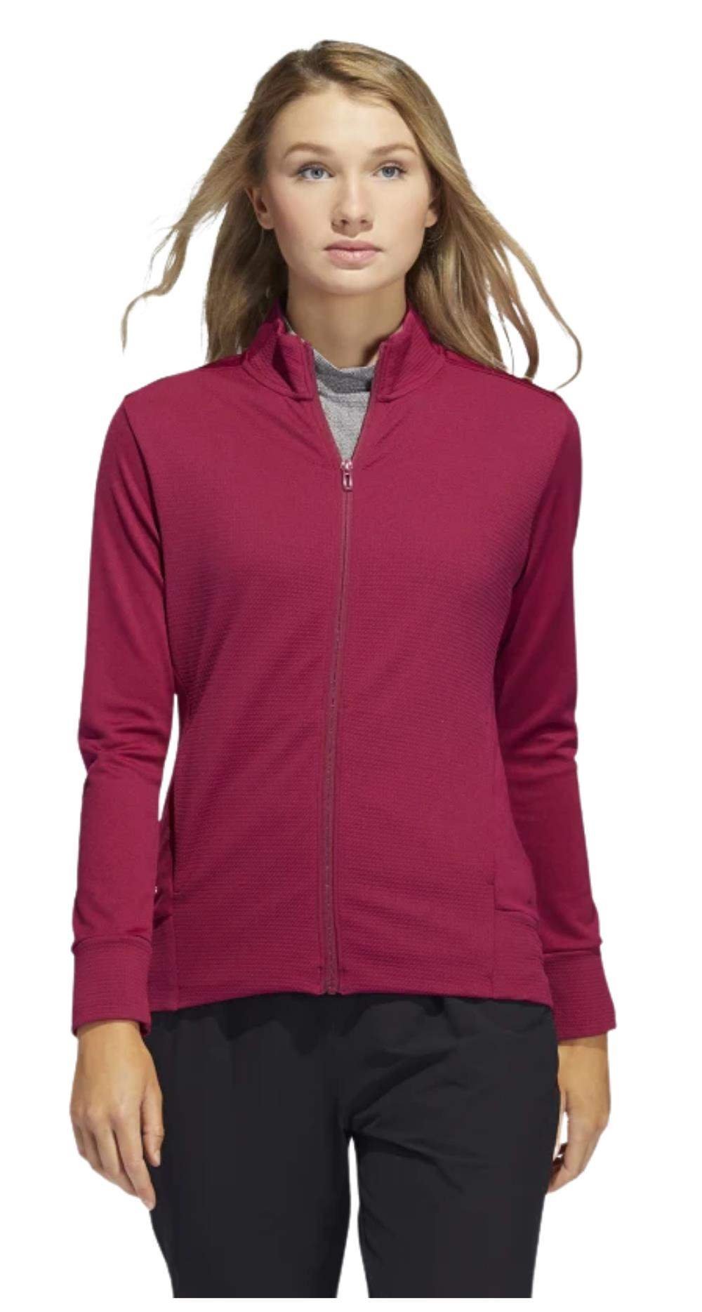 Adidas Textured Full-Zip dámska mikina, legacy burgundy