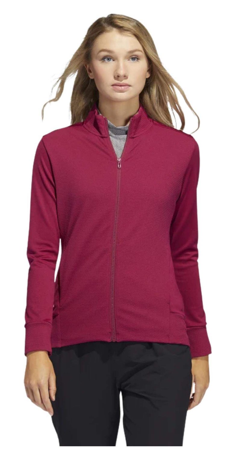 Adidas Textured Full-Zip dámska mikina, legacy burgundy