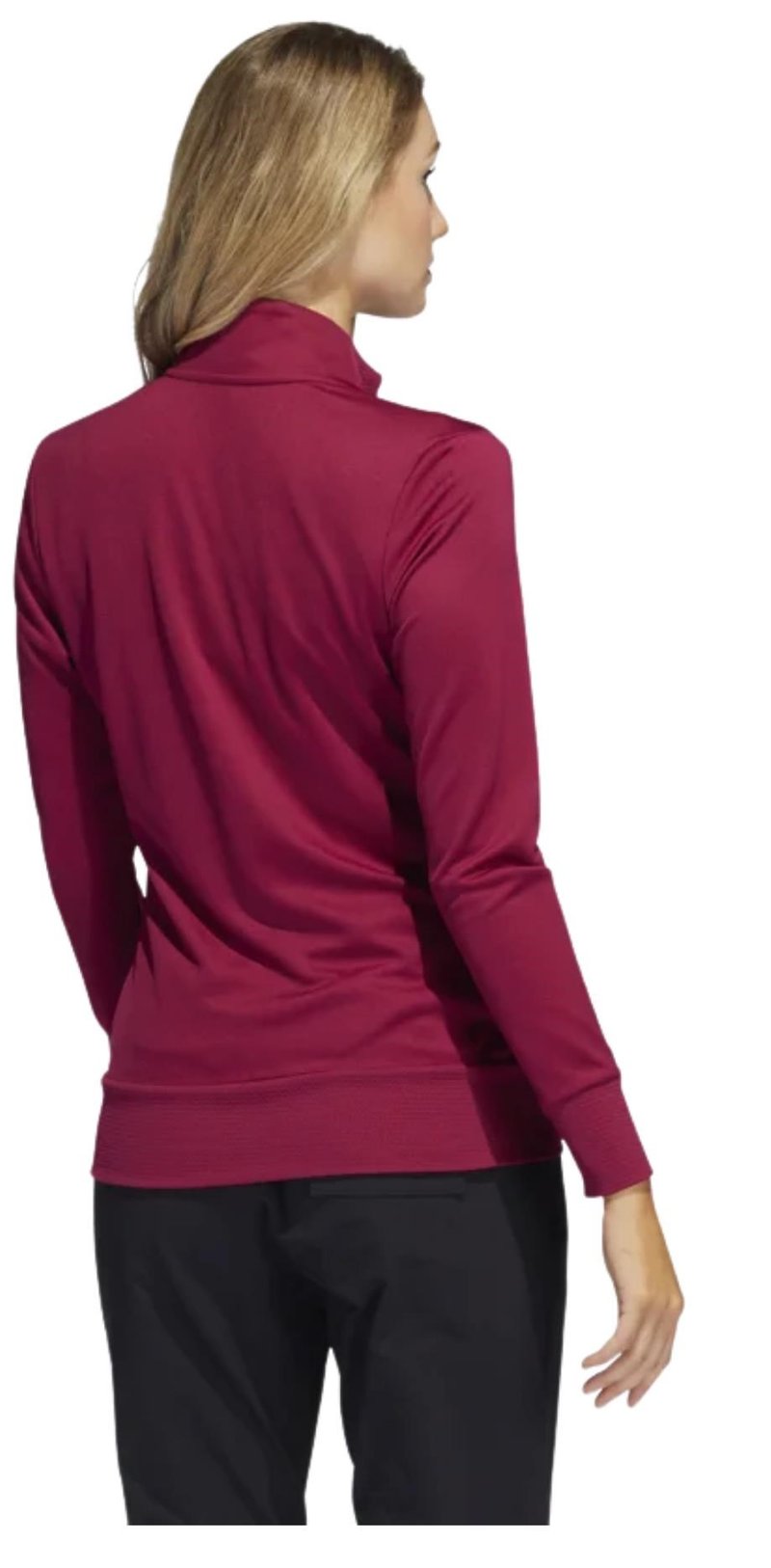 Adidas Textured Full-Zip dámska mikina, legacy burgundy