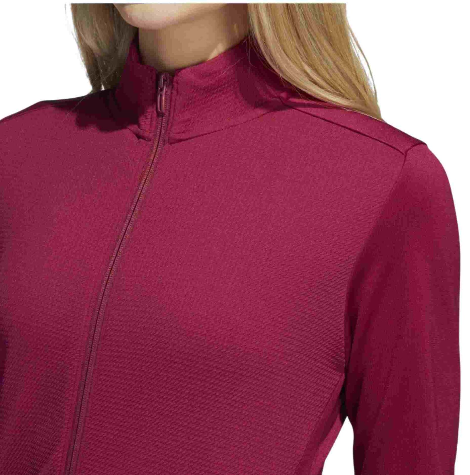 Adidas Textured Full-Zip dámska mikina, legacy burgundy