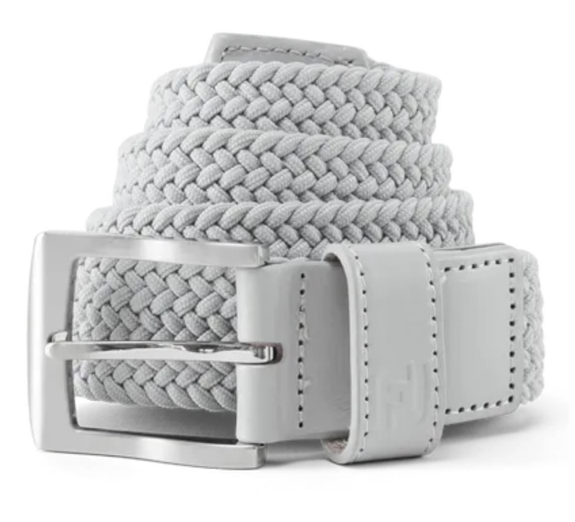 FootJoy Braided pánsky opasok, sivý