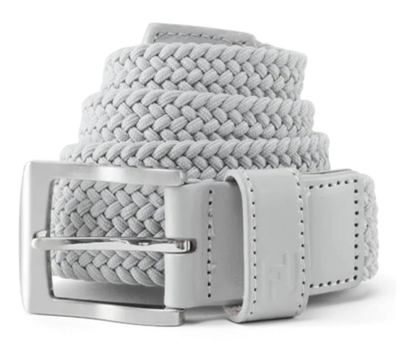 FootJoy Braided pánsky opasok, sivý