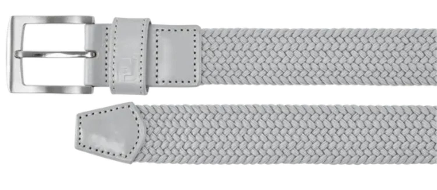 FootJoy Braided pánsky opasok, sivý