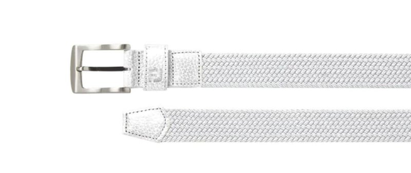 FootJoy Women's Braided dámsky opasok, biely