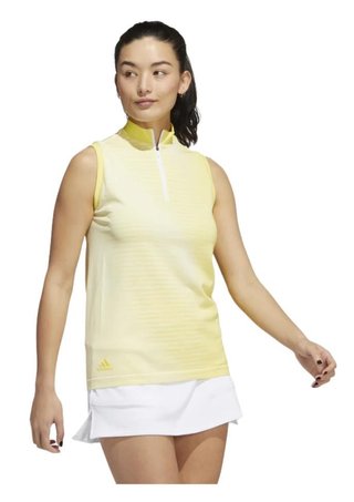 Adidas Primeknit dámske polo bez rukávov, žlté