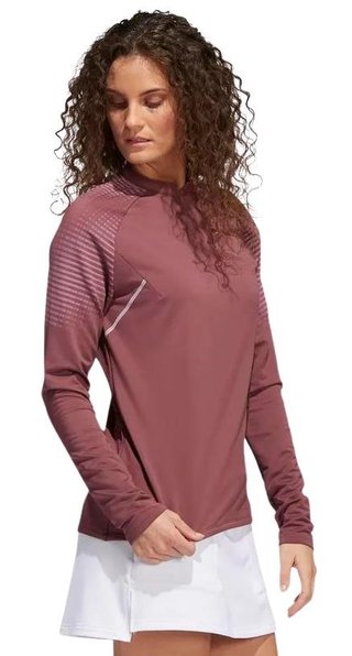 Adidas Cold Rdy Long Sleeve Mock dámska mikina, burgundy