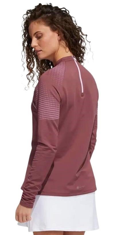 Adidas Cold Rdy Long Sleeve Mock dámska mikina, burgundy