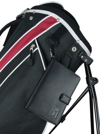 PGA Tour Real Leather Score Card and Accessory Wallet, čierna