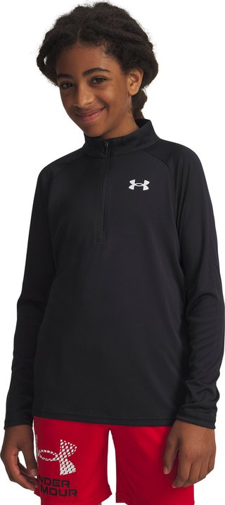 Under Armour Tech 2.0 1/2 Zip detská mikina, čierna