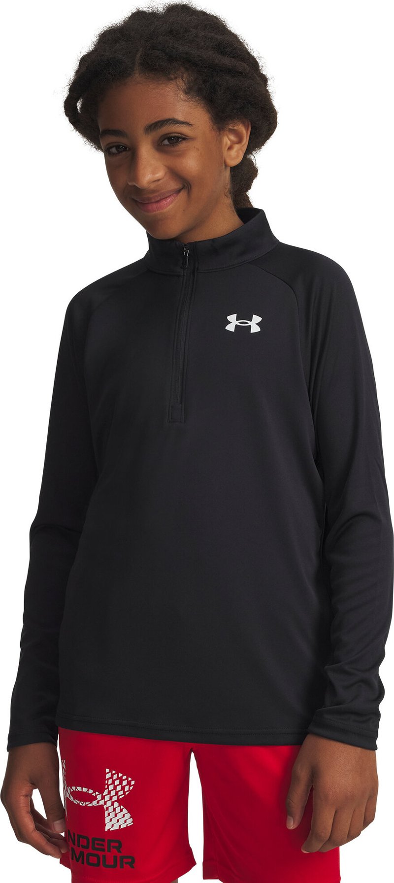 Under Armour Tech 2.0 1/2 Zip detská mikina, čierna